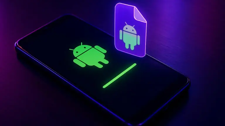 Installing the C880 Android app from the APK file on a smartphone