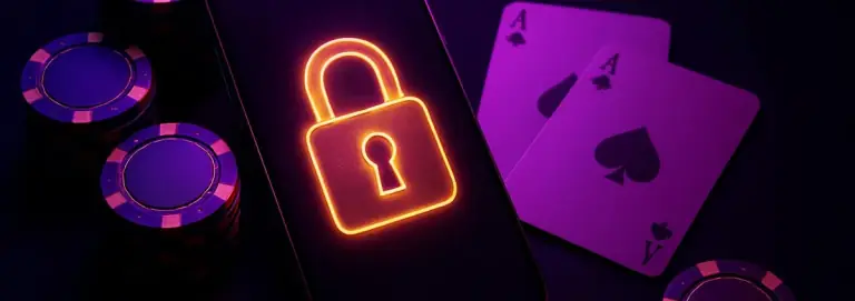 C880 Login guide: C880 login screen on a smartphone with a padlock and casino chips